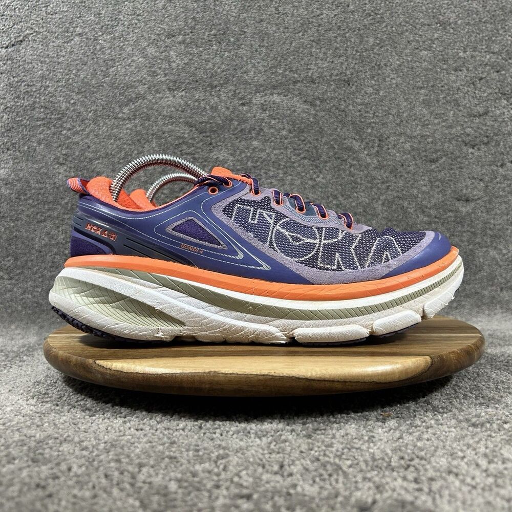 Hoka One One Bondi 4 1007862 CBNCR Women’s Size 10.5 Purple Running Shoes Used